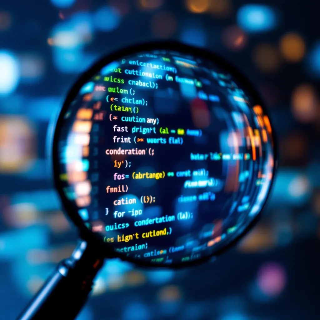 The back of a CTO working at their desk, writing code